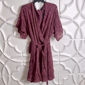 NEW City chic lace floral frilly short sleeve dress sz XXL.  (86)